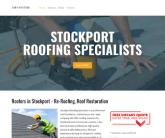 Stockportroofingservices.co.uk(Roofer) Screenshot