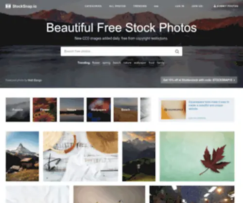 Stocksnap.io(Free Stock Photos and Images) Screenshot