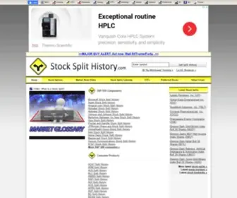 Stocksplithistory.com(Stock Split History) Screenshot