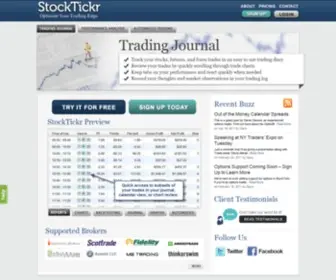 Stocktickr.com(A Trading Journal That Makes Traders More Profitable) Screenshot