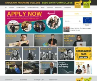 Stockton.ac.uk(Stockton Riverside College) Screenshot