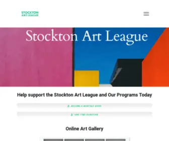 Stocktonartleague.org(Stockton Art League) Screenshot