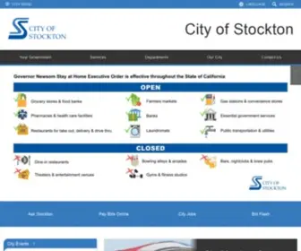 Stocktongov.com(City of Stockton) Screenshot