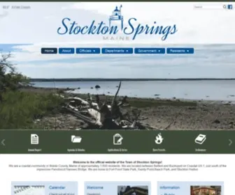 Stocktonsprings.org(Stockton Springs) Screenshot