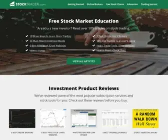 Stocktrader.com(Online Stock Trading Education and Tips) Screenshot