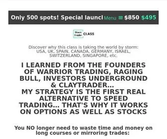 Stocktraderclass.com(Best Online Professional Stock Trading Course) Screenshot