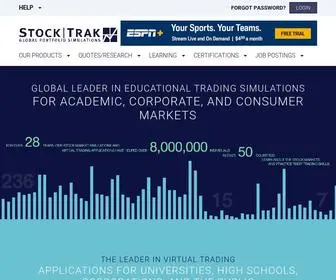 Stocktrak.com(Stock Market Simulations & White Label Virtual Trading) Screenshot
