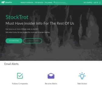 Stocktrot.com(Insider Trading Form 4 Data Analysis Alerts) Screenshot