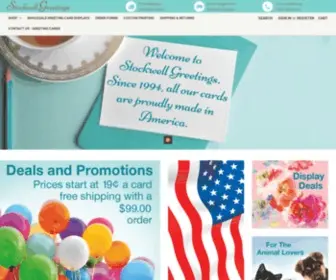 Stockwellgreetings.com(Stockwell Wholesale Greeting Card Company USA) Screenshot