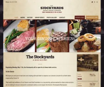 Stockyardssteakhouse.com(The Stockyards Restaurant) Screenshot