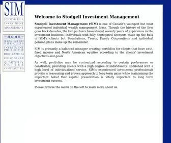 Stodgellinvestment.com(Stodgell Investment Management) Screenshot