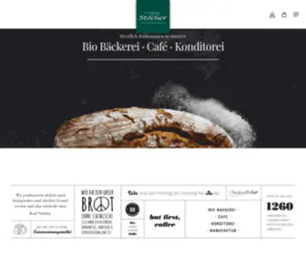 Stoecher.at(Bio-Bäckerei Stöcher) Screenshot