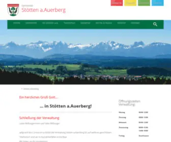 Stoetten.de(Stötten a.Auerberg) Screenshot