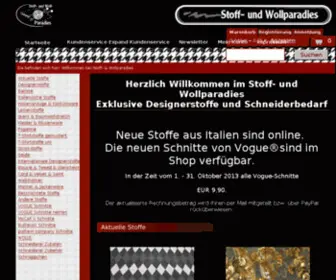 Stoff-UND-Wollparadies.de(Stoff UND Wollparadies) Screenshot