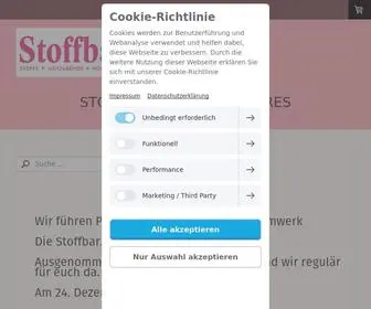 Stoffbar.ch(Ist dein Online Shop & Stoffladen) Screenshot