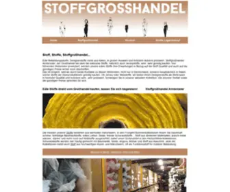 Stoffe-Armbruester.de(Exklusive Stoffe preiswert vom Grosshandel) Screenshot