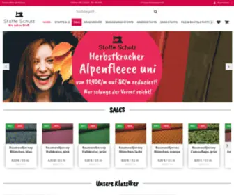 Stoffe-Schulz.de(Stoffe Online kaufen) Screenshot