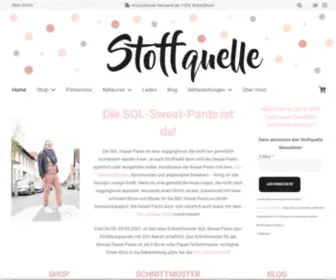 StoffQuelle.com(Nachhaltige Stoffe online kaufen) Screenshot