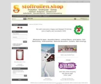 Stoffrollen.shop(Dekorationen mit Stoffen von stoffrollen.de ) Screenshot
