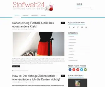 Stoffwelt24.de(Stoffliches rund um die Uhr) Screenshot