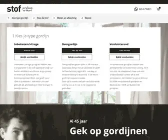 StofgordijNen.nl(Gordijnen op maat) Screenshot