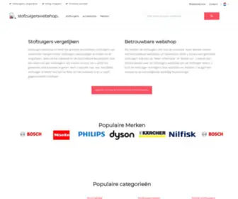 StofZuigerswebshop.nl(De vergelijker voor stofzuigers) Screenshot