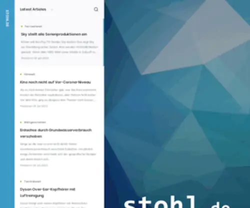 Stohl.de(Weblog of frank stohl) Screenshot