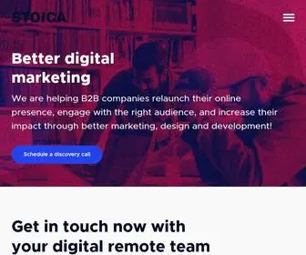 Stoica.co(Design, technology and value-driven marketing) Screenshot