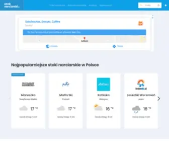Stok-Narciarski.pl(Aktualne warunki narciarskie. Baza stoków narciarskich i firm) Screenshot