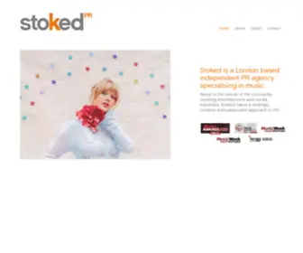 Stokedpr.com(Music PR Agency London) Screenshot