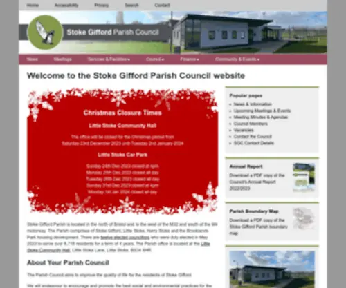 Stokegifford.org.uk(Stoke Gifford Parish) Screenshot