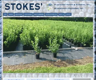 Stokesblueberries.com(Stokes' Blueberry Farms & Nursery) Screenshot