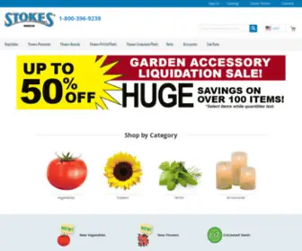 Stokeseeds.com(Flower Garden Seeds and Vegetable Garden Seeds) Screenshot