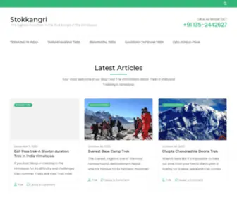 Stokkangri.co.in(Best Trekking In India) Screenshot