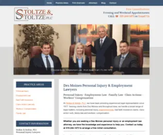 Stoltzelaw.com(Des Moines Personal Injury Lawyers ) Screenshot