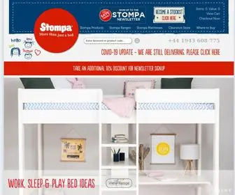 Stompa.com(Stompa furniture for kids rooms plus high sleepers & storage beds) Screenshot