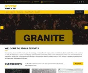 Stonaexports.com(Granite stone slabs in India) Screenshot