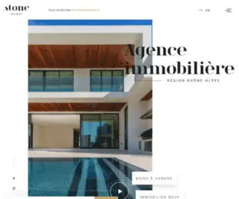 Stone-Invest.fr(Agence immobilière Rhône) Screenshot