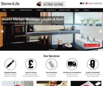 Stone4Life.co.uk(Quartz Kitchen Worktops Erith London) Screenshot