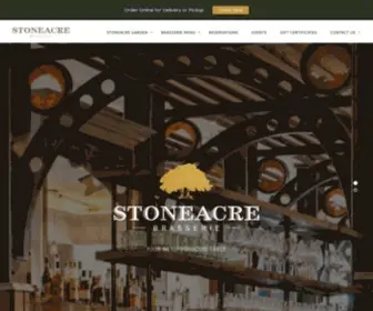 Stoneacrebrasserie.com(Brasserie) Screenshot