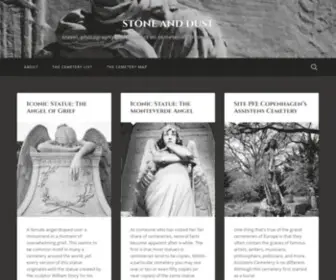 Stoneanddust.com(Travel, photography and musings on cemeteries, memorials, and other dark sites) Screenshot