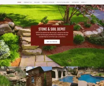 Stoneandsoil.com(Stone And Soil Depot) Screenshot