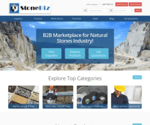 Stonebiz.in Screenshot