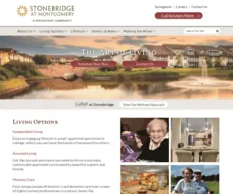 Stonebridgeatmontgomery.org(Senior Living Community in Skillman NJ) Screenshot