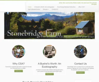 Stonebridgefarmcsa.com(When the community feeds itself) Screenshot