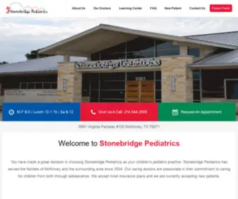 Stonebridgepediatrics.com(Stonebridge Pediatrics) Screenshot