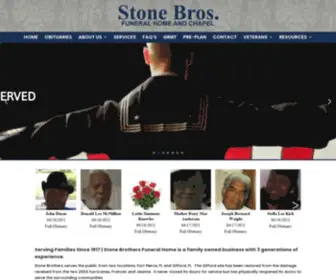 Stonebrothersfuneralhome.com(Stone Brothers Funeral Home) Screenshot