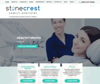 Stonecrestfamilydentistry.com(General Dentist in Tega Cay SC) Screenshot