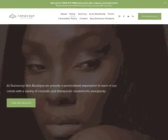 Stonecropskinboutique.com(Facials, waxing, massage) Screenshot