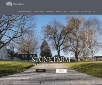 Stonefarmliving.com(Reclaimed Stone and Reclaimed Thin Brick Veneer) Screenshot